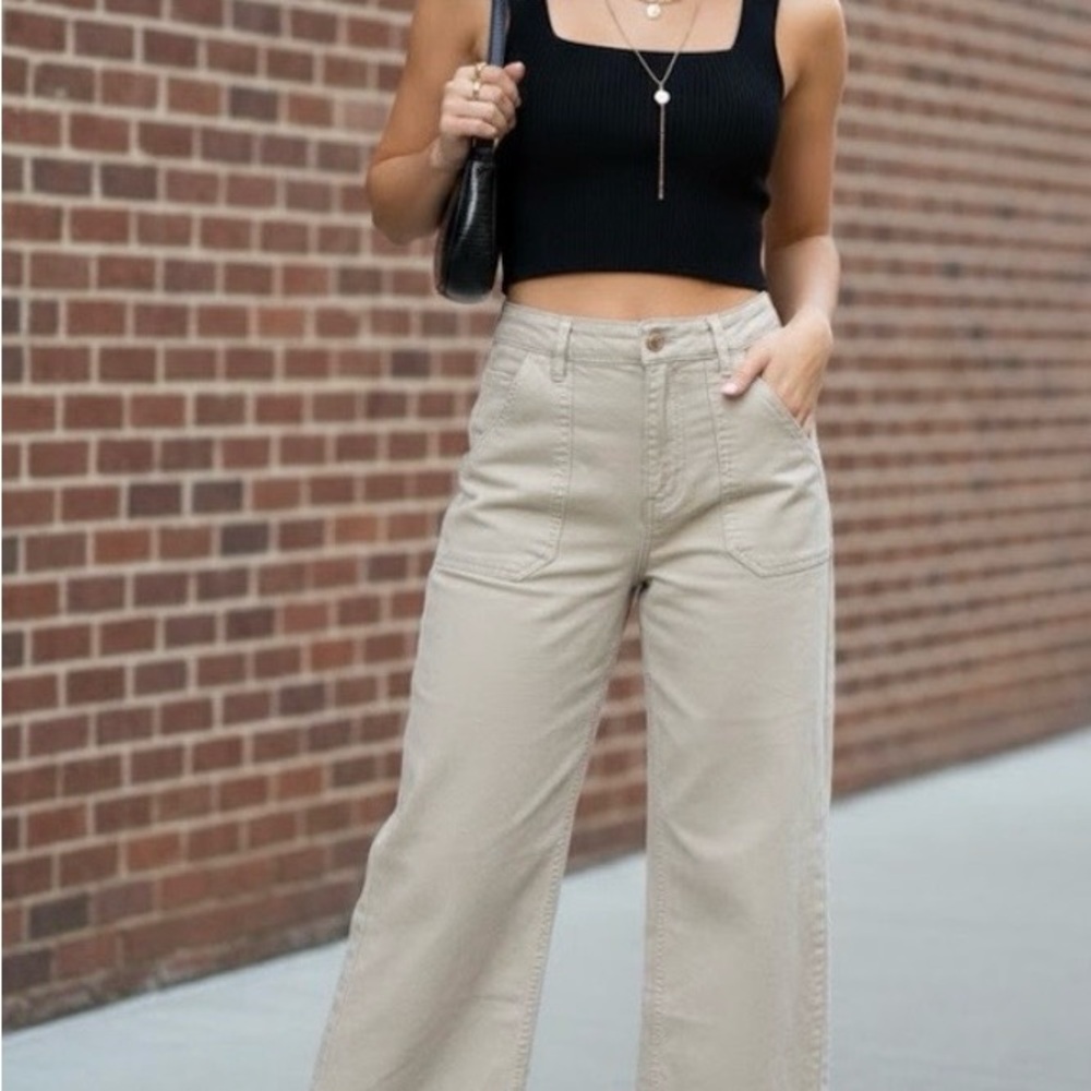 Kut from the Kloth Tan Cropped Pants